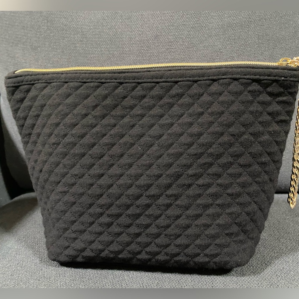 ⭐️Tarte Quilted Cosmetic Makeup Jewelry Bag Wristlet Clutch Purse Gold Chain - Picture 6 of 16